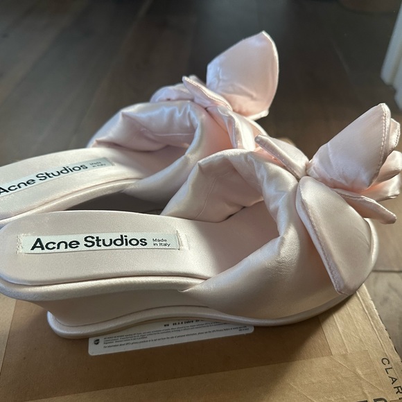 Acne satin slippers - Picture 2 of 3